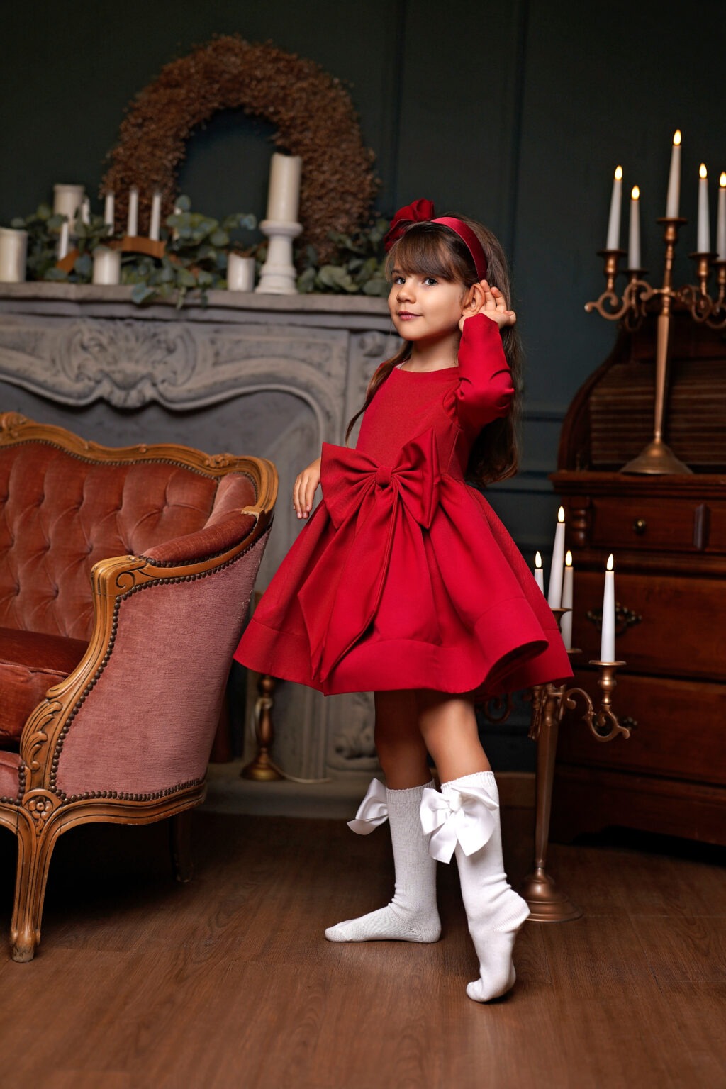 Rochie Margot Red, Little Rose