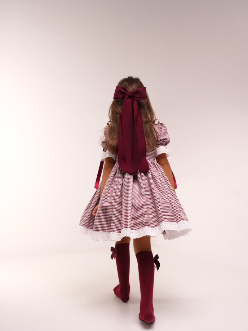 Funda clama burgundy, Little Rose - imagine 2
