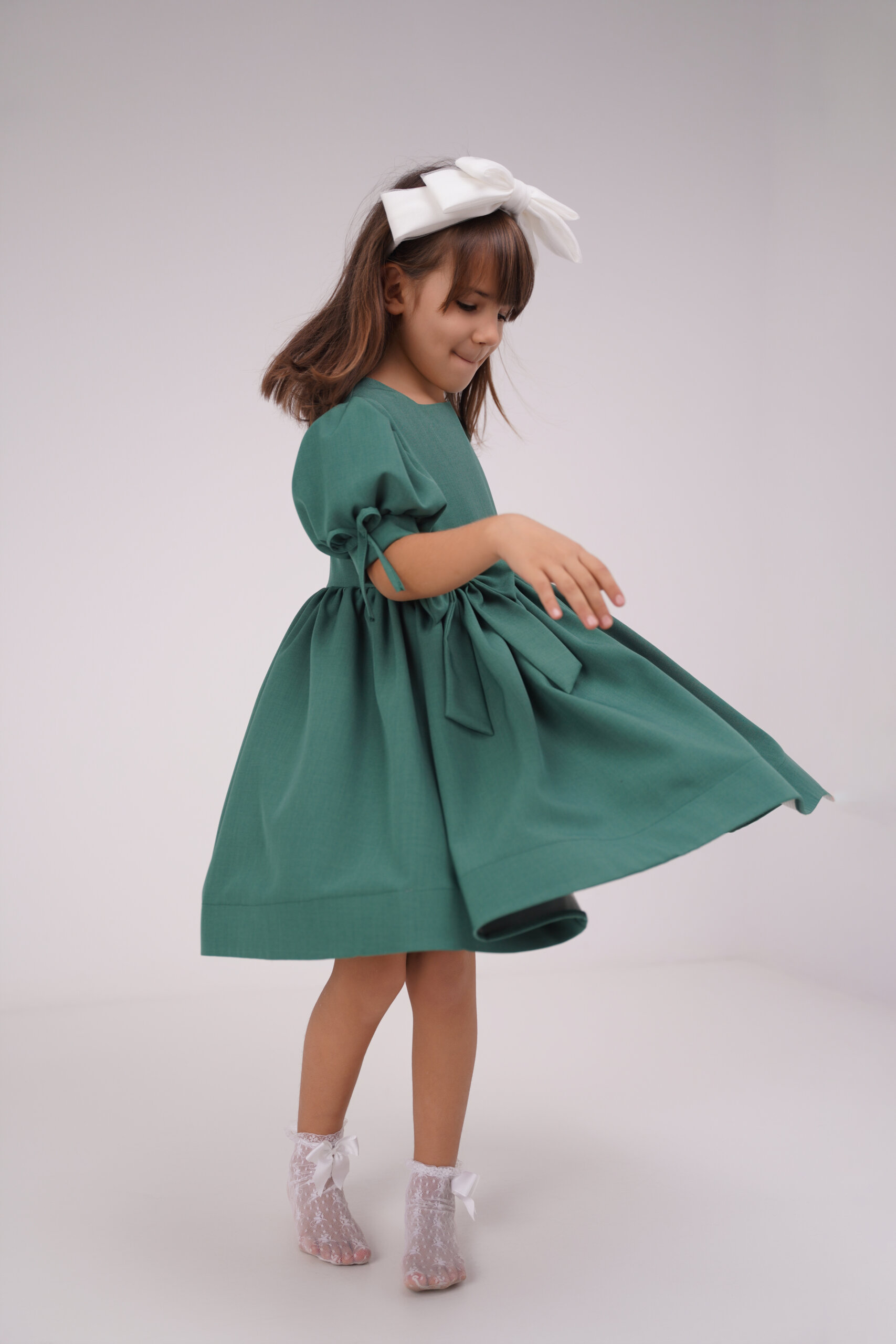 Rochie Millie Smarald ,Little Rose - imagine 2