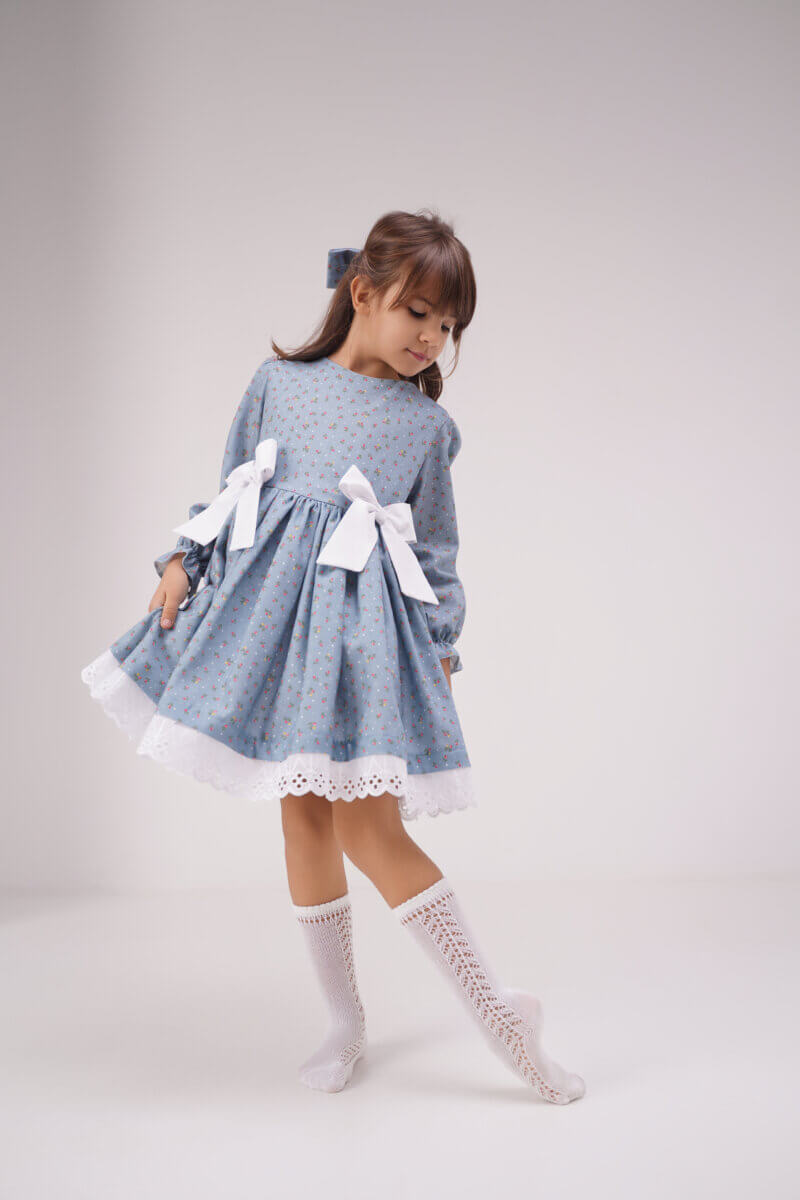 Rochie Dalia Blue ,Little Rose