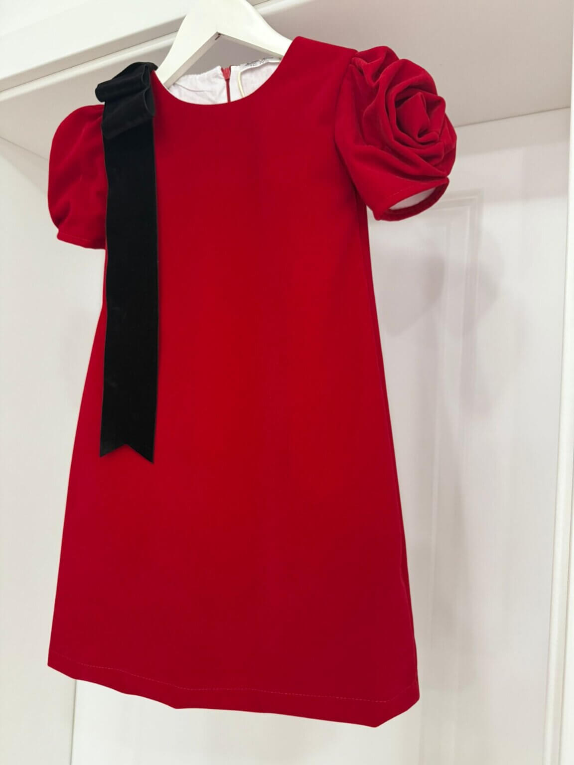 Rochie Lilith Velvet Red, Little Rose