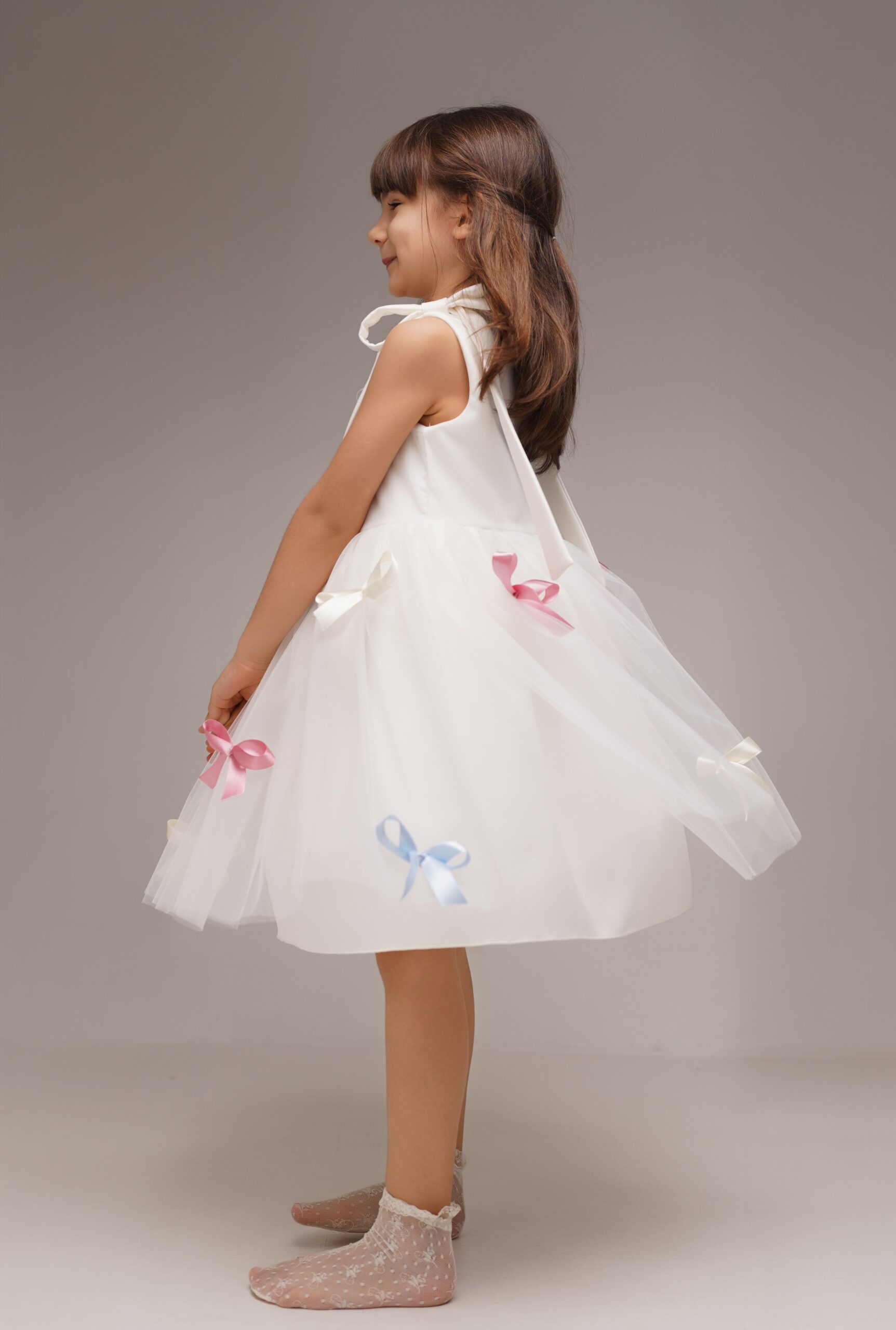 Rochie Candy Bows,Little Rose - imagine 3