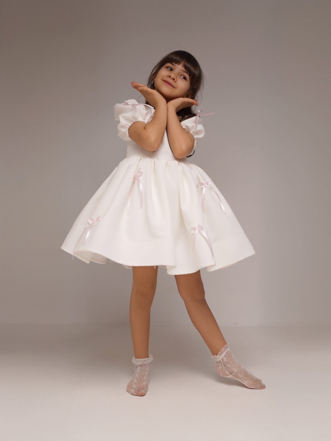 Rochie Adania White, Little Rose
