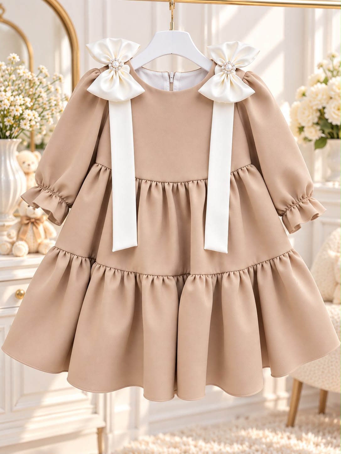 Rochie Ceremonie Bej Rosa, Little Rose