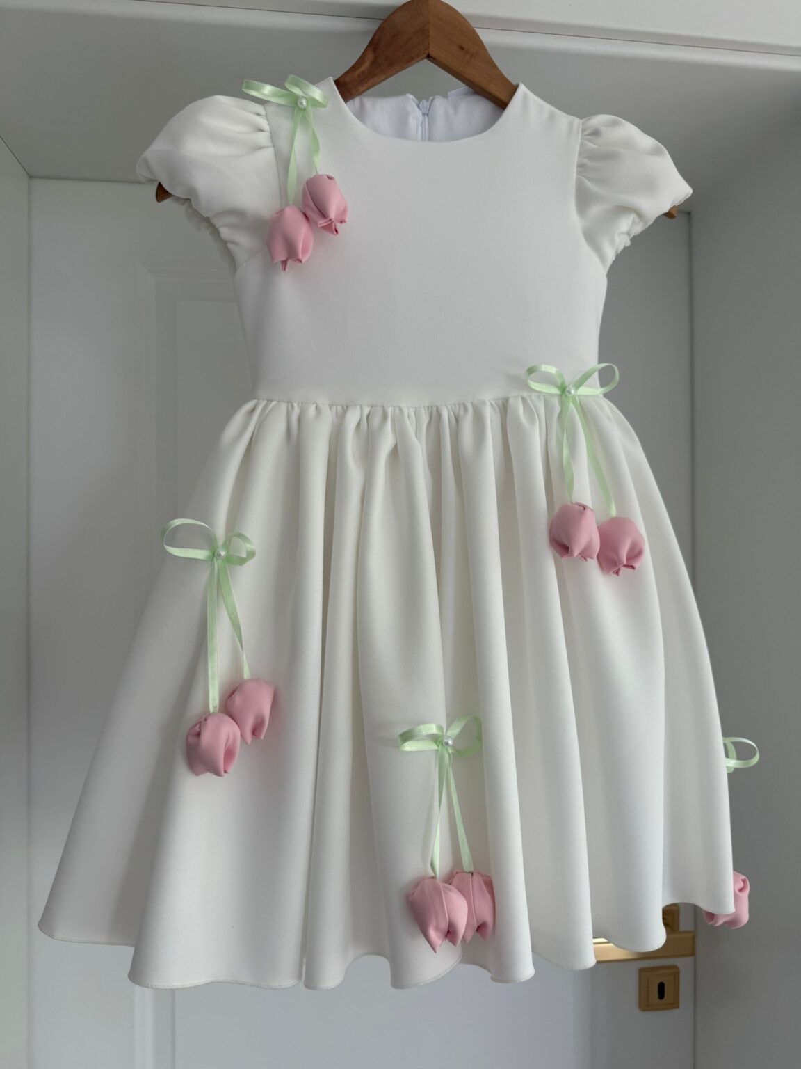 Rochie white lalele, Little Rose