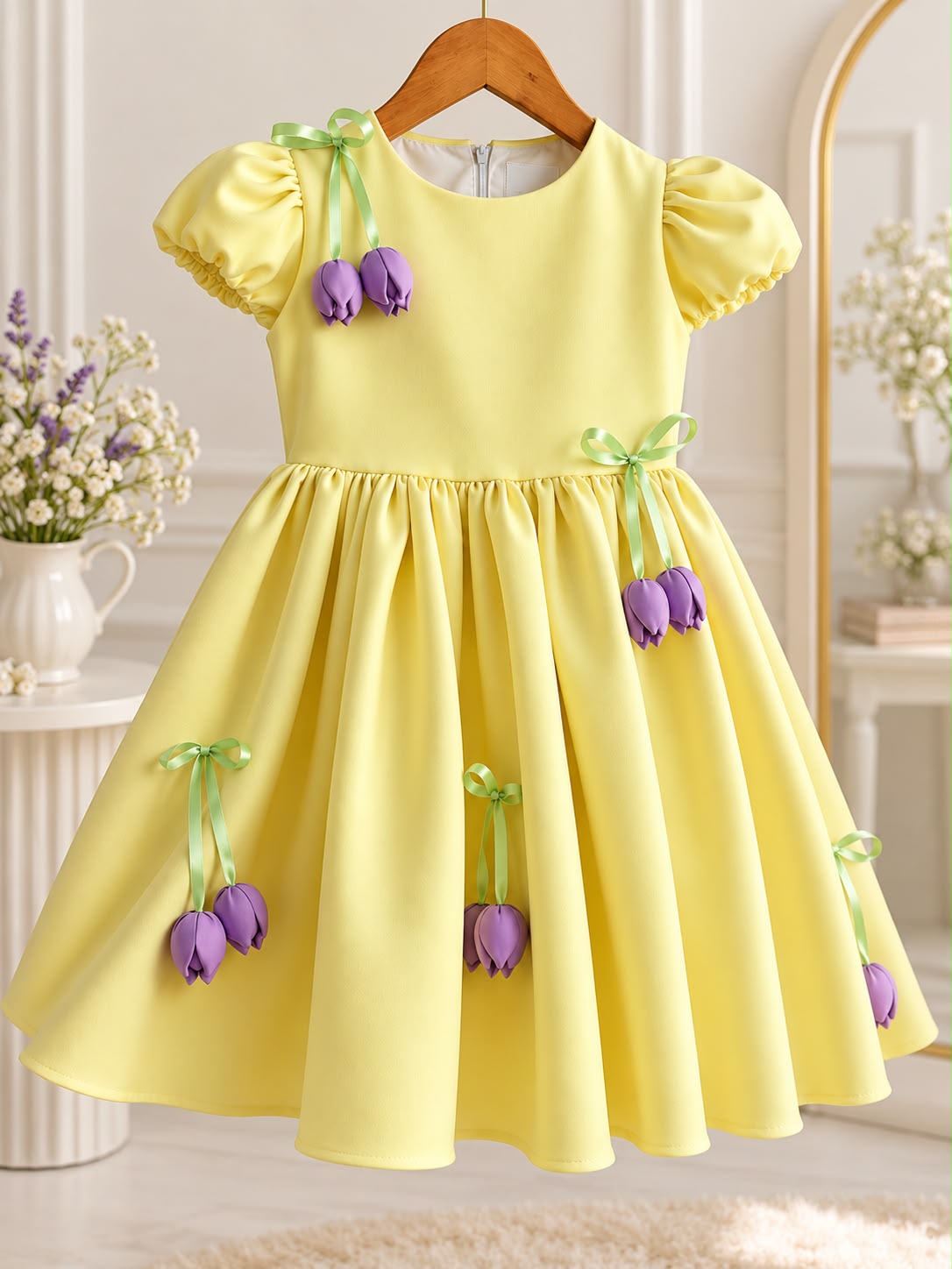 Rochie yellow lalele, Little Rose