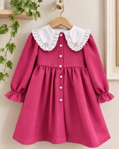 Rochie Lia ,magenta,Little Rose