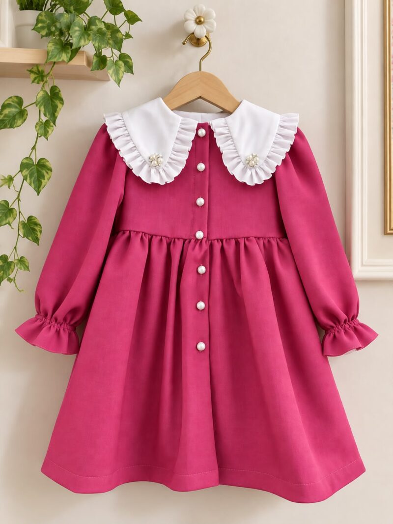 Rochie Lia ,magenta,Little Rose