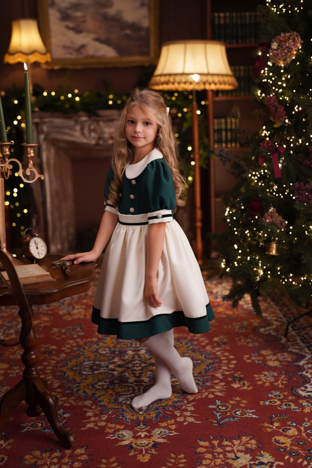 Rochie Belle verde,Little Rose