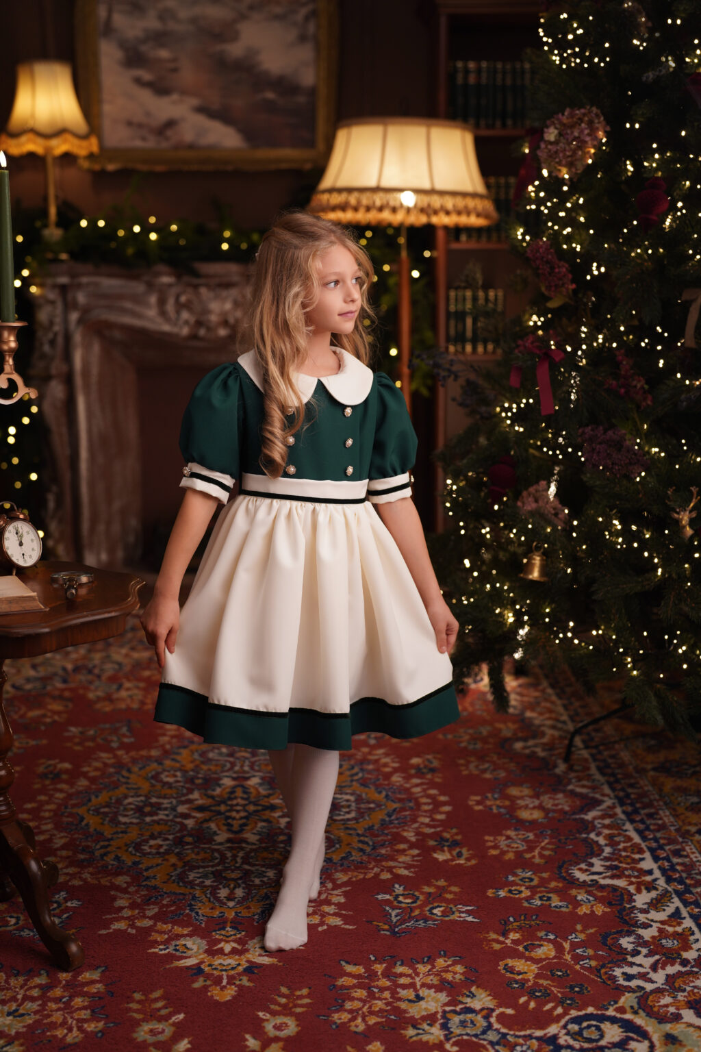Rochie Belle verde,Little Rose