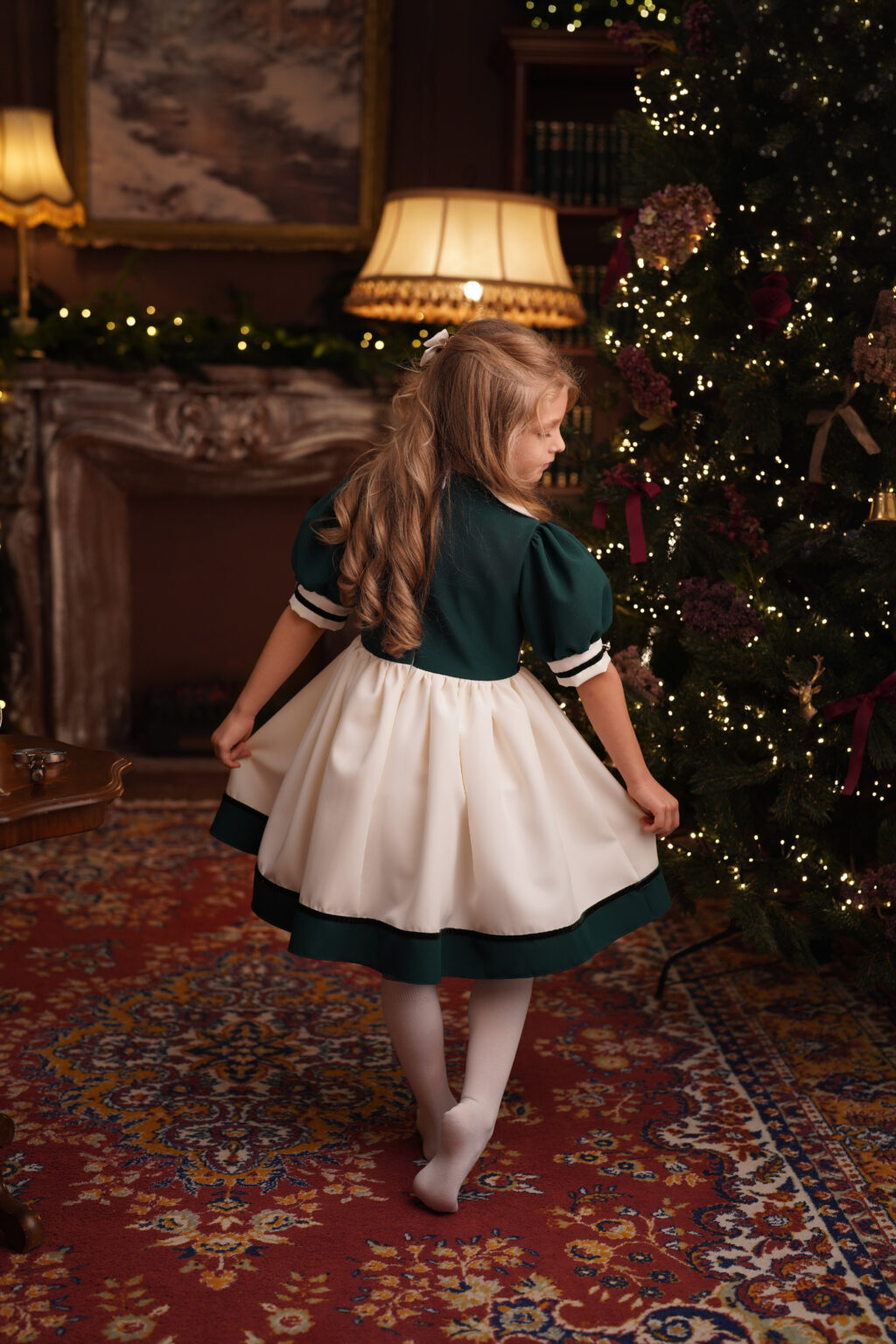 Rochie Belle verde,Little Rose