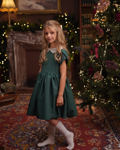 Rochie Melia verde,Little Rose
