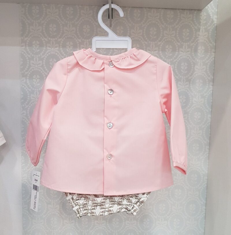 Costumas deux-piece roz-crem